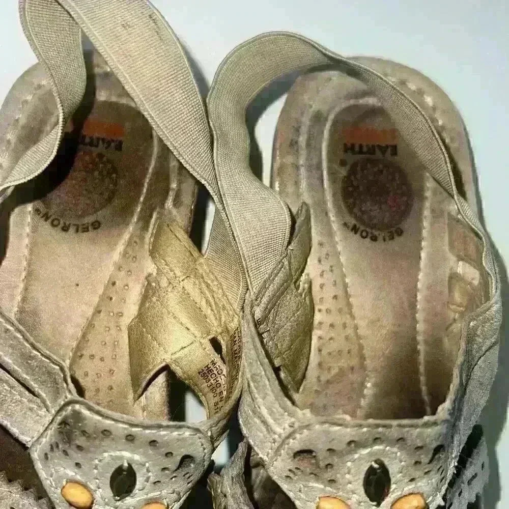 Earth Spirit genuine leather sandals size woman’s 6.5 - Picture 3 of 6